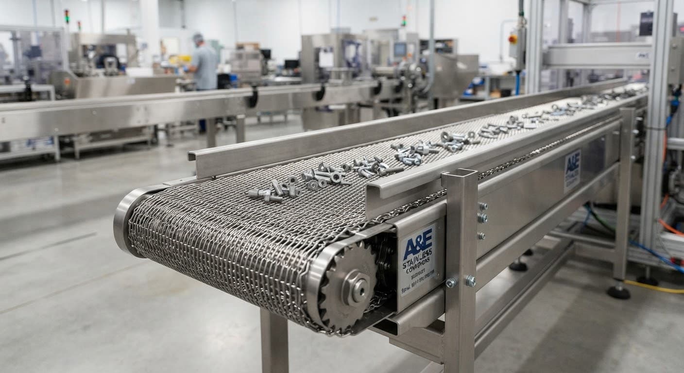Stainless steel wire mesh conveyor belt