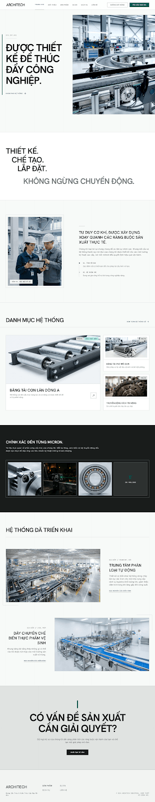 Ảnh chụp trang chủ Website 2