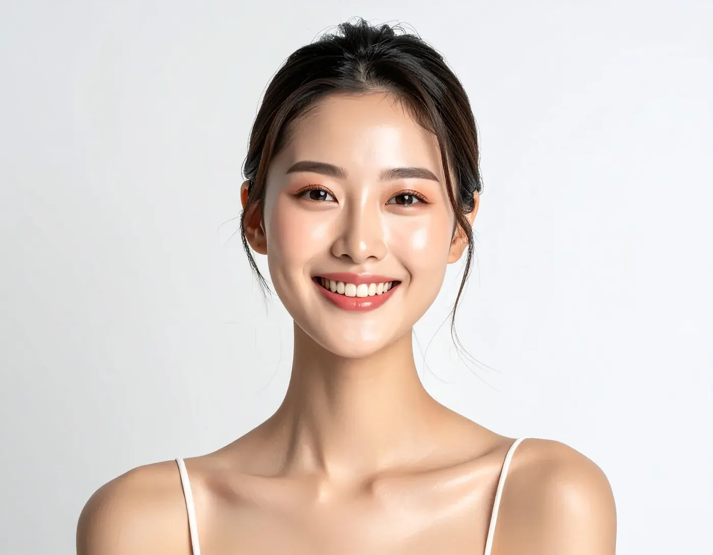 Da mặt trước và sau ba tháng điều trị mụn