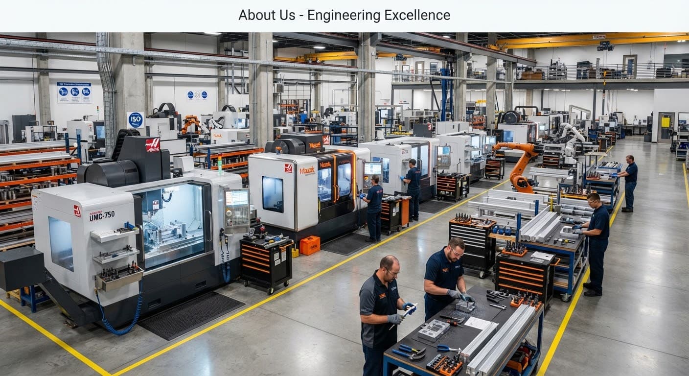 Xưởng cơ khí với máy CNC
